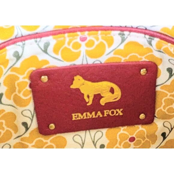 NEW Emma Fox Leather Classics Convertible Wristlet Crossbody Bag Cranberry Red - Picture 8 of 10
